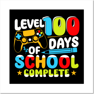 Level 100 Days of School Completed Posters and Art